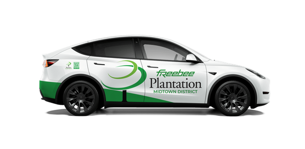 Freebee electric rideshare vehicle in Plantation, FL