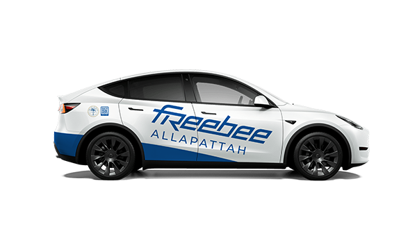 Freebee electric vehicle in Plantation Midtown