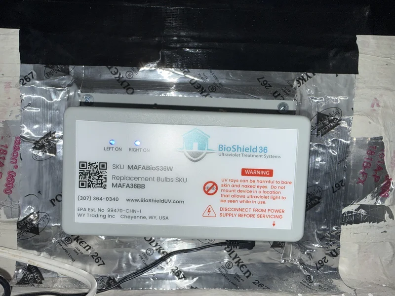 BioShield 36 in-duct UV light unit