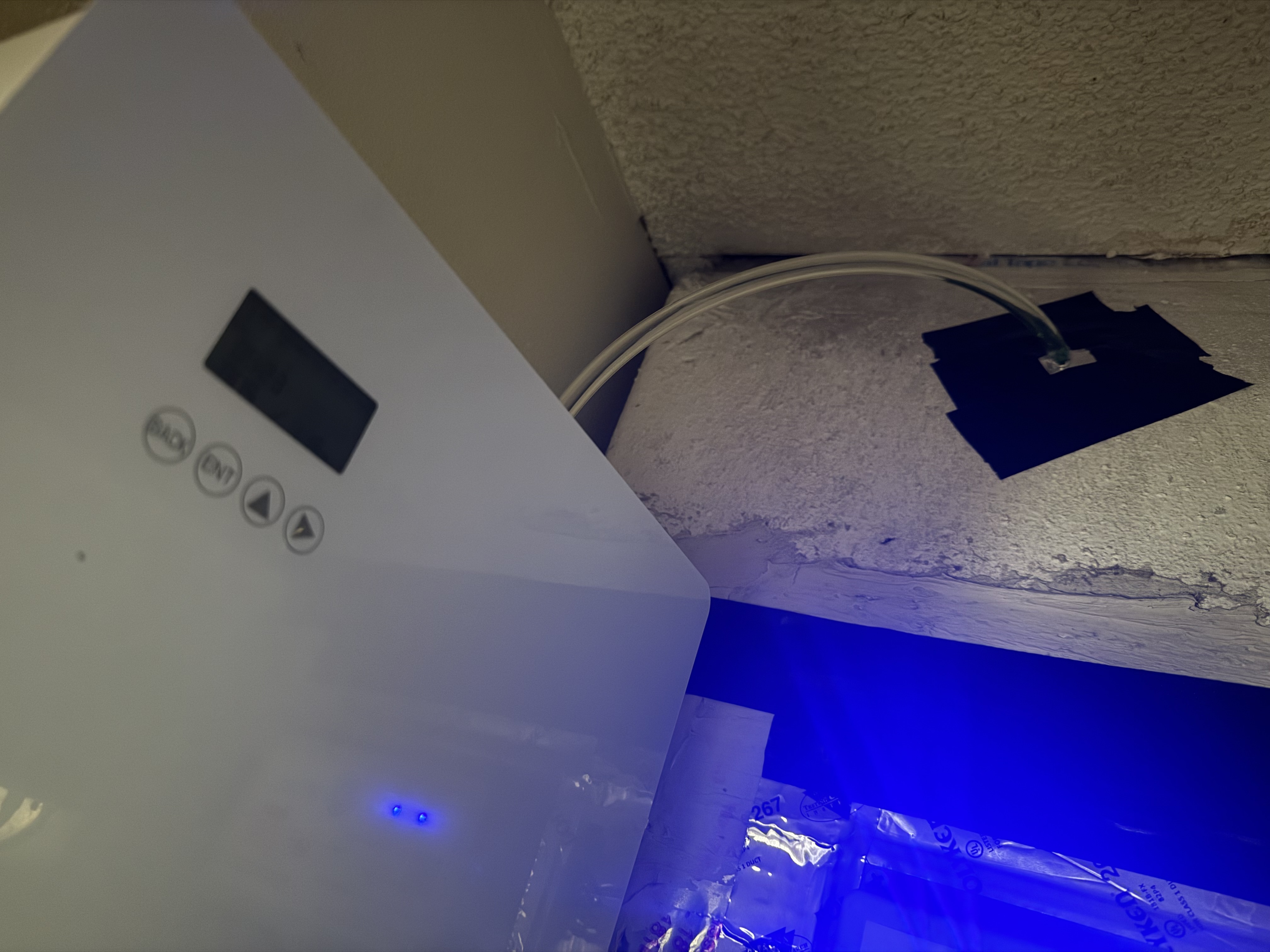 HVAC duct diffuser installed